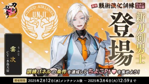 刀剣乱舞 催物「戦術強化訓練 ～ちよこ大作戦～」個人的攻略用アーカイブ